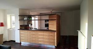 Cucina Zebrano in legno su misura